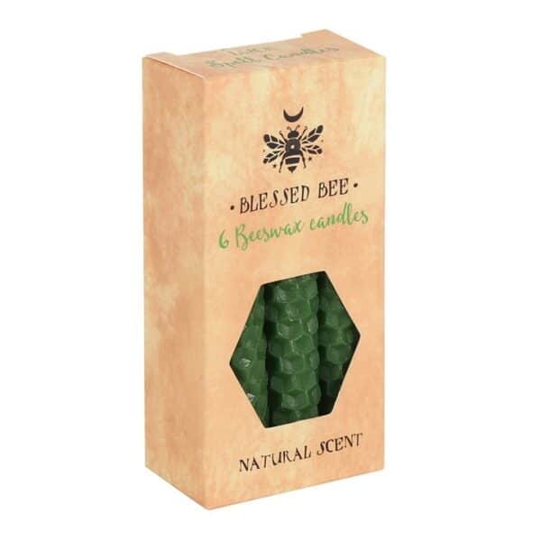 Green Beeswax Spell Candles